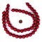 The Bead Chest Natural 18mm Wooden Beads in Red for Jewelry Making – Round Loose Wood Spacer Beads I Approximately 24 Beads